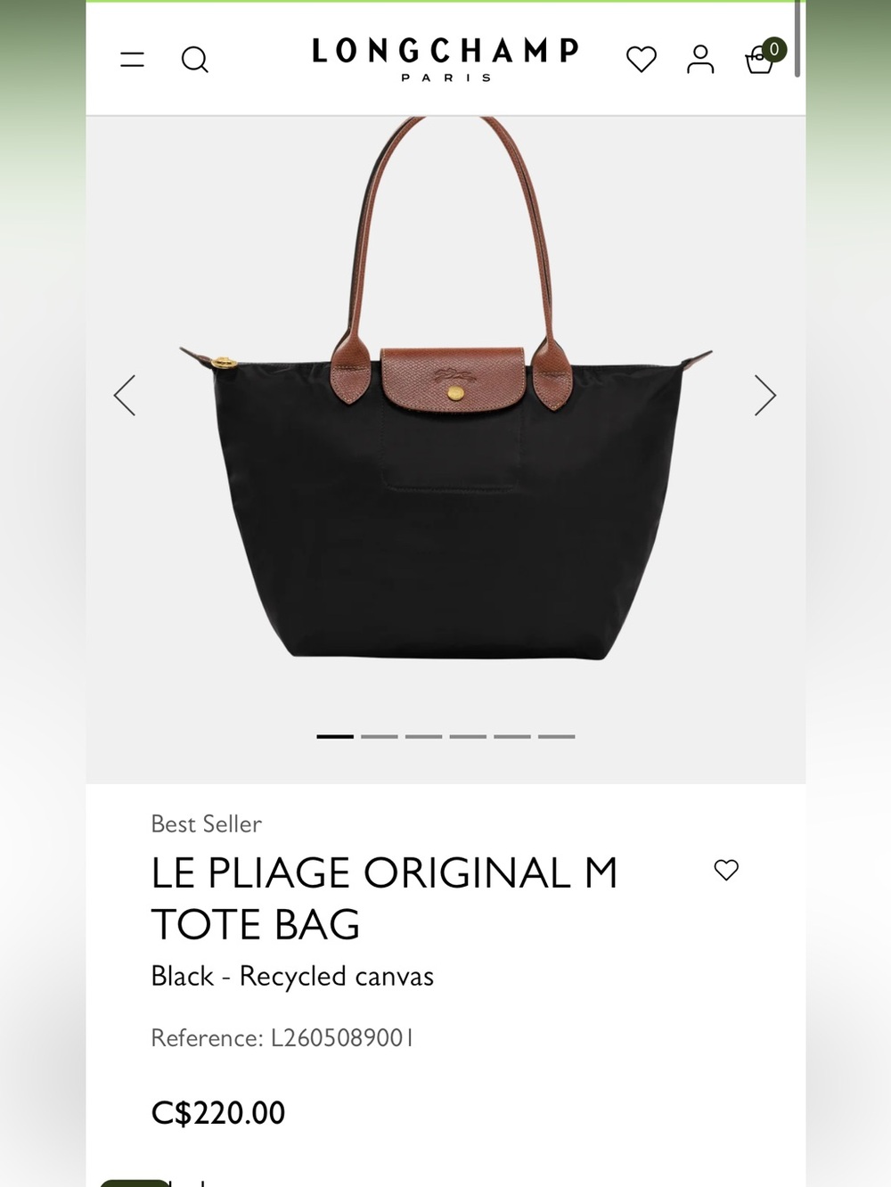 Brand new without tags Longchamp Le Pliage Original M Tote Bag - Picture 1 of 3